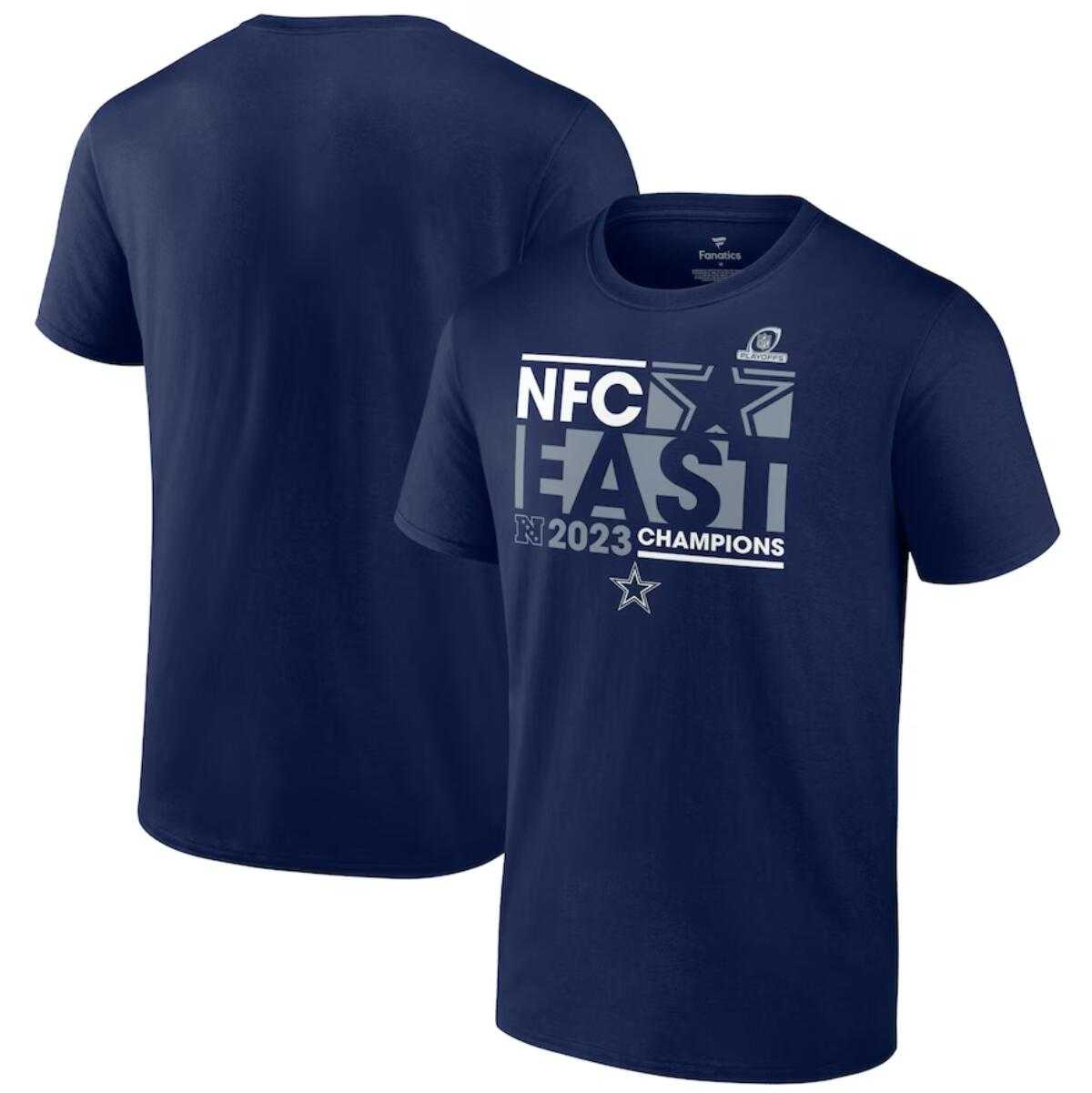 Men's Dallas Cowboys Navy 2023 NFC East Division Champions Conquer T-Shirt,We sell and wholesale Men's Dallas Cowboys Navy 2023 NFC East Division Champions Conquer T-Shirt on line form chian!